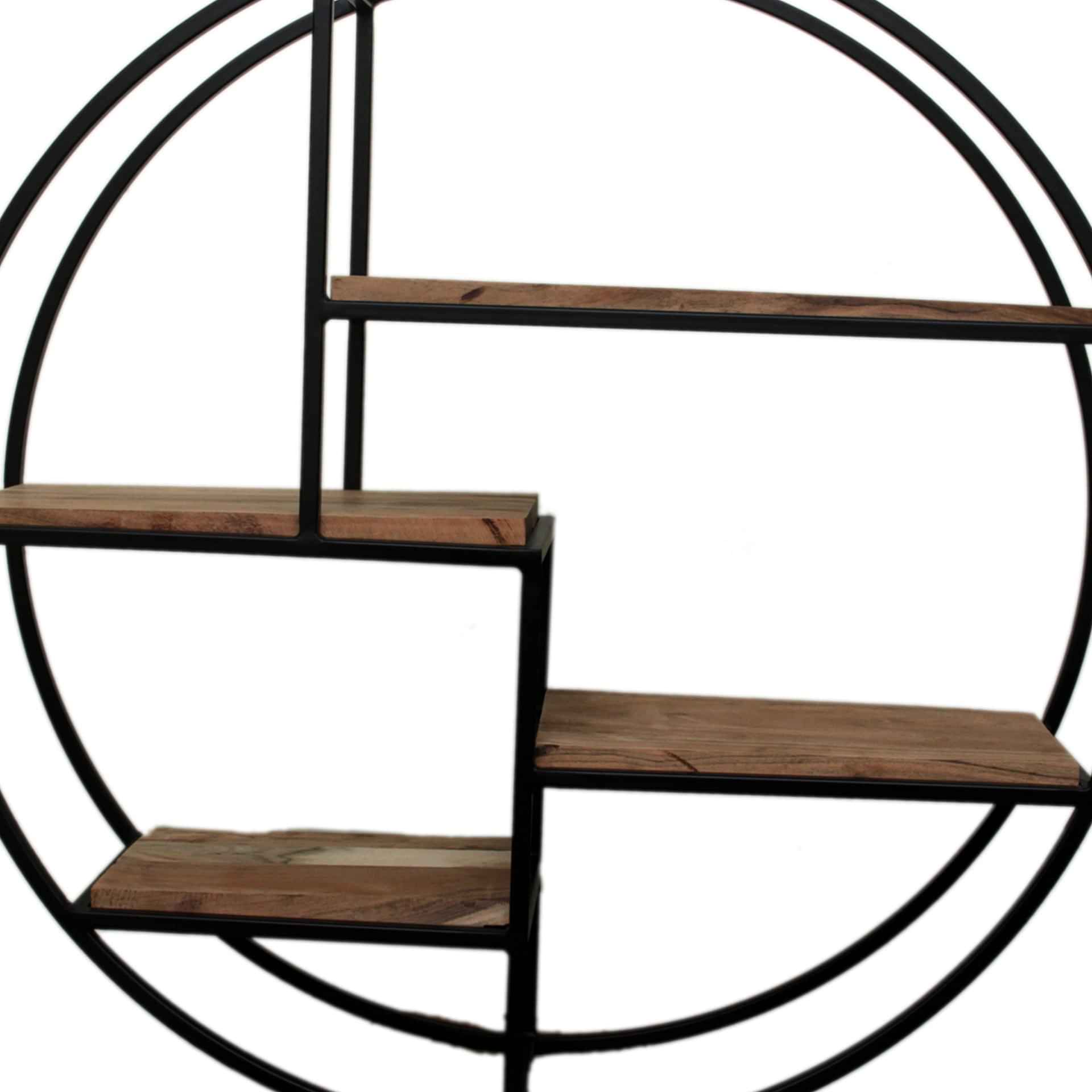 4 Tier Round Wall Shelves - photo