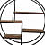 4 Tier Round Wall Shelves - top_view