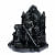 Shivaji Maharaj Black Color Decorative Statue - left_view
