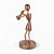 Wooden Statue I Working Woman I Artifact - rear_view