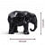 Black Geometric Elephant Artefact - top_view