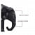 Black Geometric Elephant Artefact - rear_view