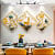 Golden deer Metal wall Art - top_view