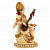 Lord Saraswati Statue Fine Gold Plating - left_view