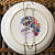 EARTHENWALLPLATES artificial wall plates dark blue floral - rear_view