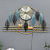 Decorative Metal Wall art With Clock - rear_view