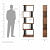 Lisa Engineered Wood Open Book Shelf (5 Shelf) - rear_view