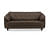 Fiona 3 Seater Sofa In Brown Colour - front_view