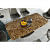 Luxury Golden Marble Dining Table Set With 6 Chairs - front_view