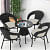 Garden Patio Seating Chair And Table Set - rear_view