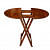 Contemporary Cross Folding Café Table - top_view