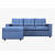 Yolo 3 Seater L- Shape Sofa with Interchangeable Chaise - front_view
