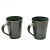 Reptile Green with Golden Tint Ceramic Coffee Mugs - front_view