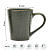 Reptile Green with Golden Tint Ceramic Coffee Mugs - top_view