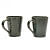 Reptile Green with Golden Tint Ceramic Coffee Mugs - left_view