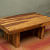 Teak Finish Coffee Table - top_view